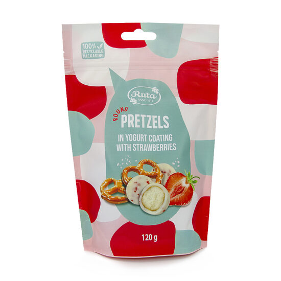 BRECELIS jogurtā glāzurā ar ZEMENEM 120g