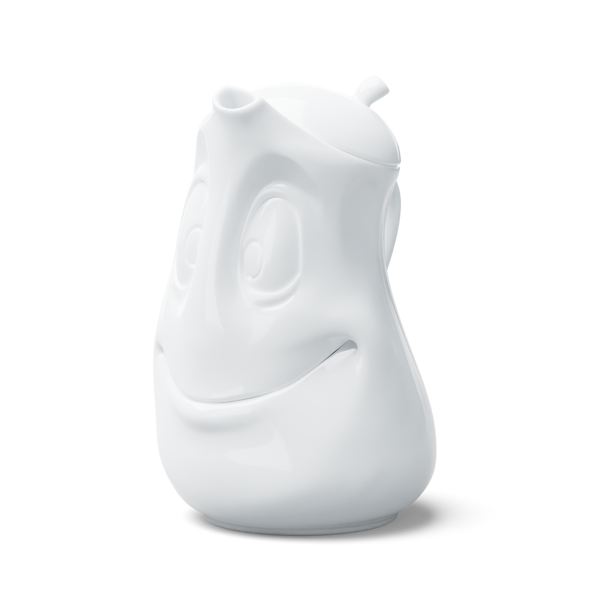 Tea pot Good Mood in white, 1200 ml